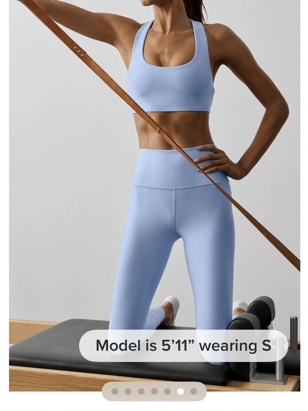 Alo 7/8 High Waist Airlift Legging in Light Provence Blue.  Xs.  NWT